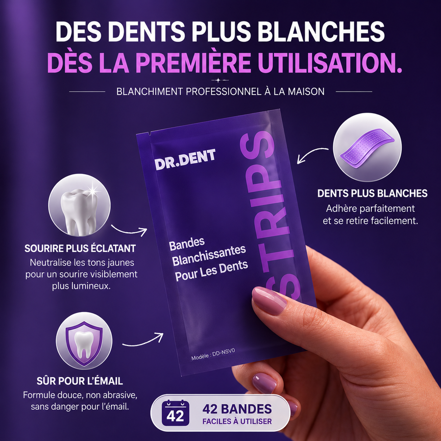 DRDENT BANDES BLANCHISSANTES VIOLETTES PREMIUM